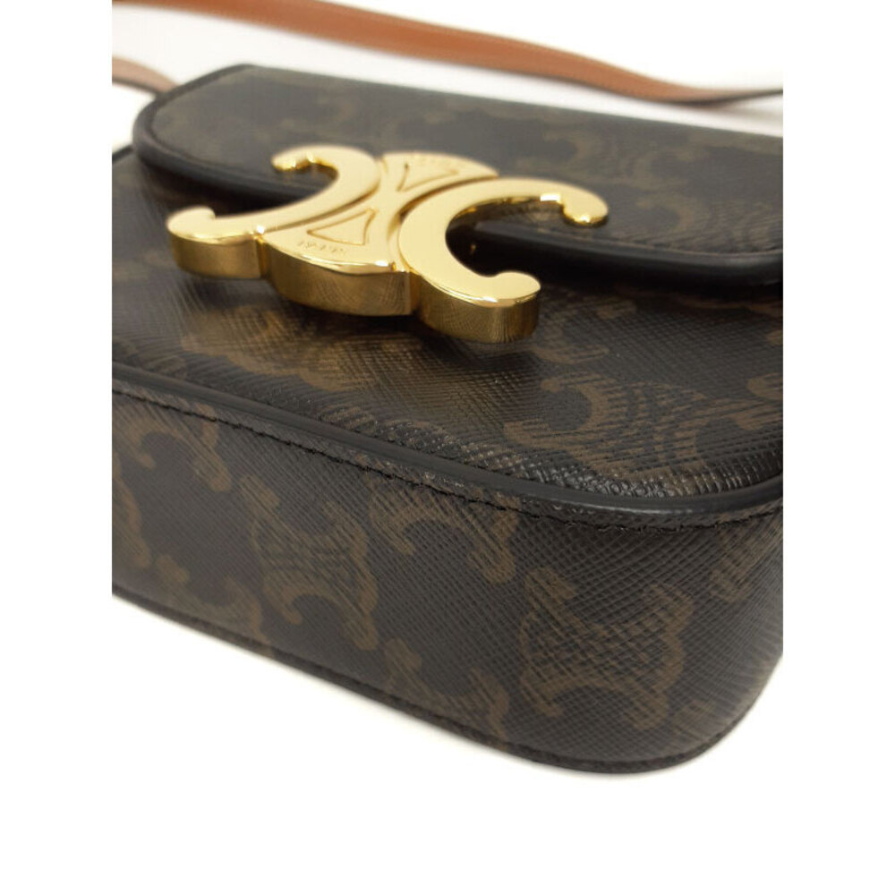 Celine Triomphe Canvas Claude Shoulder Bag - Picture 6 of 9
